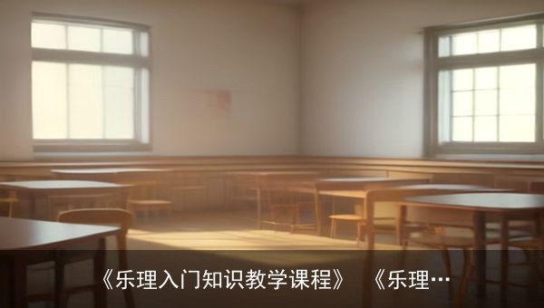 乐理入门知识教学课程：赵岳主讲，从零基础到精通的全套视频教程